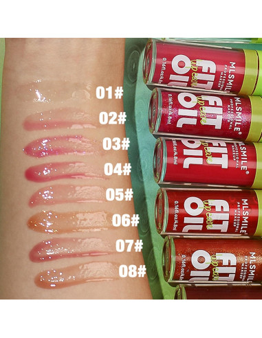 Set de 4 Aceites Brillantes para Labios VolksRose - Hidratantes