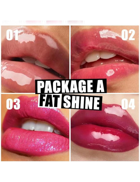 Set de 4 Aceites Brillantes para Labios VolksRose - Hidratantes