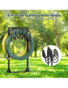 Soporte de Manguera de Jardín HeroicLion Doble Cara 150 pies 2
