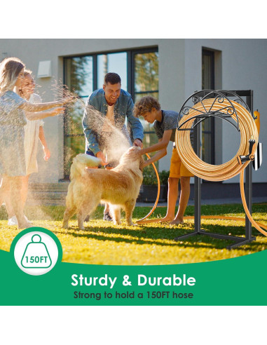 Soporte para Manguera TomCare Metal Negro 3.85 kg 160 FT