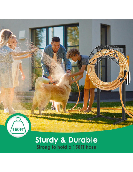 Soporte para Manguera TomCare Metal Negro 3.85 kg 160 FT