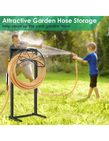 Soporte para Manguera TomCare Metal Negro 3.85 kg 160 FT