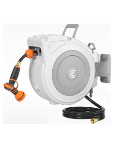 Carrete de Manguera Retráctil Giraffe 1/2" x 19,81 m PVC