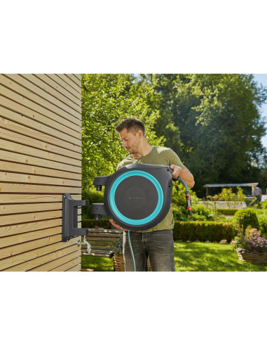 Carrete de Manguera Retráctil GARDENA 35m Montado en Pared