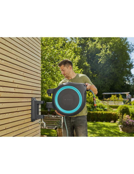 Carrete de Manguera Retráctil GARDENA 35m Montado en Pared