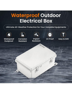 Caja de Conexiones Impermeable QILIPSU IP67 285x195x130mm 2