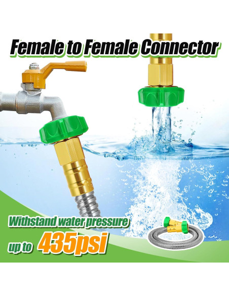 Manguera de Jardín Beeplove 91 cm Acero Inoxidable Flexible