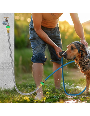 Manguera de Jardín Beeplove 91 cm Acero Inoxidable Flexible