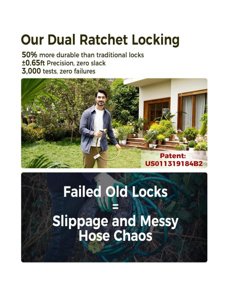 Carrete de Manguera Retráctil GLAHODEN 16,14 kg 5/8" x 30 m