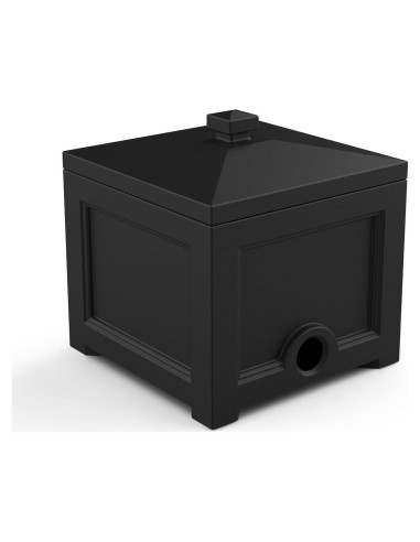 Bin para Manguera de Jardín Mayne Fairfield Negro 30,48 cm