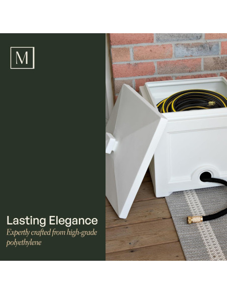 Bin para Manguera de Jardín Mayne Fairfield Negro 30,48 cm