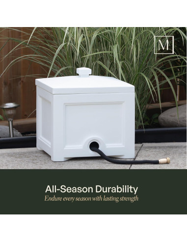 Bin para Manguera de Jardín Mayne Fairfield Negro 30,48 cm