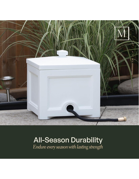 Bin para Manguera de Jardín Mayne Fairfield Negro 30,48 cm