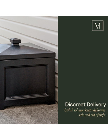 Bin para Manguera de Jardín Mayne Fairfield Negro 30,48 cm