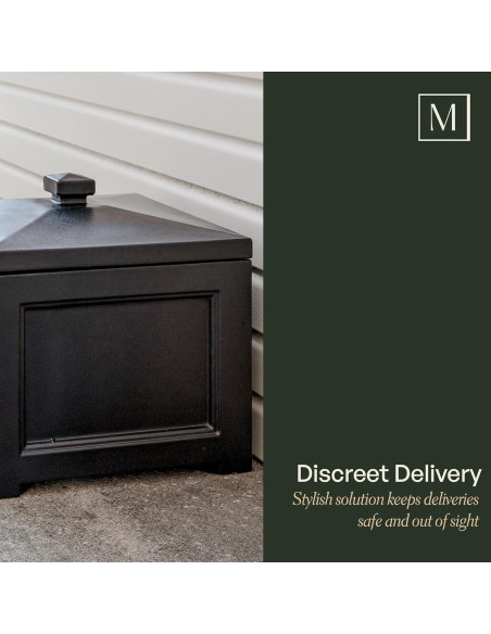 Bin para Manguera de Jardín Mayne Fairfield Negro 30,48 cm