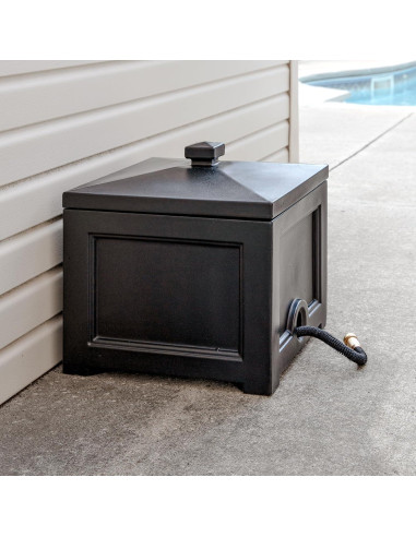 Bin para Manguera de Jardín Mayne Fairfield Negro 30,48 cm