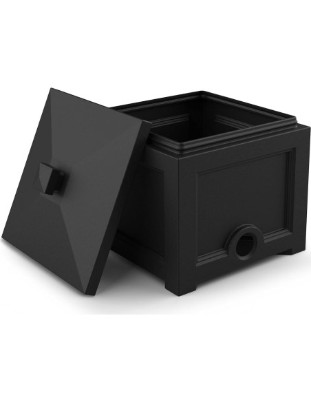 Bin para Manguera de Jardín Mayne Fairfield Negro 30,48 cm