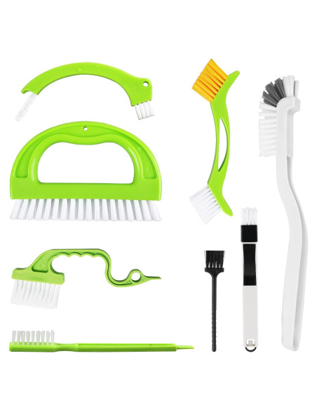 Paquete de 8 Cepillos Limpiadores de Juntas LeeLoon - Ergonomía y Versatilidad