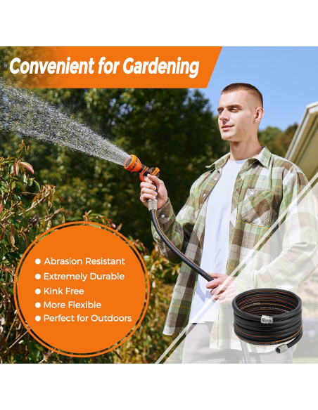 Manguera de Jardín Giraffe Tools 1,52m Flexible Sin Kinks