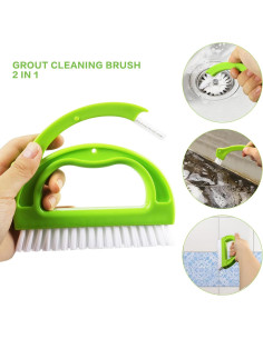 Paquete de 8 Cepillos Limpiadores de Juntas LeeLoon - Ergonomía y Versatilidad 2