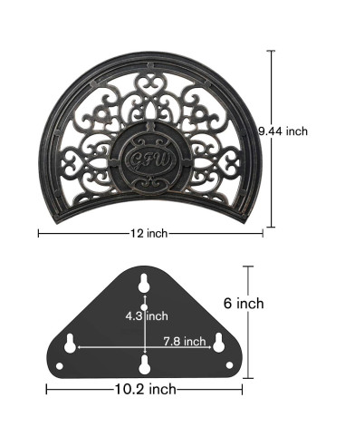 Soporte para Manguera de Jardín GOFORWILD 125 Pies Aluminio