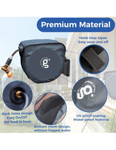 Cubierta Retráctil Giraffe Tools AW50 para Carrete de Manguera