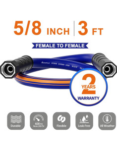 Manguera de Jardín Garlephant 91 cm Hembra a Hembra 2