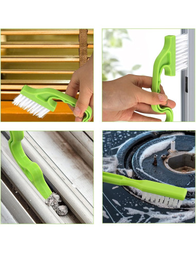 Paquete de 8 Cepillos Limpiadores de Juntas LeeLoon - Ergonomía y Versatilidad