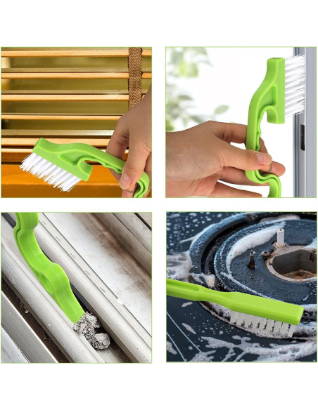 Paquete de 8 Cepillos Limpiadores de Juntas LeeLoon - Ergonomía y Versatilidad