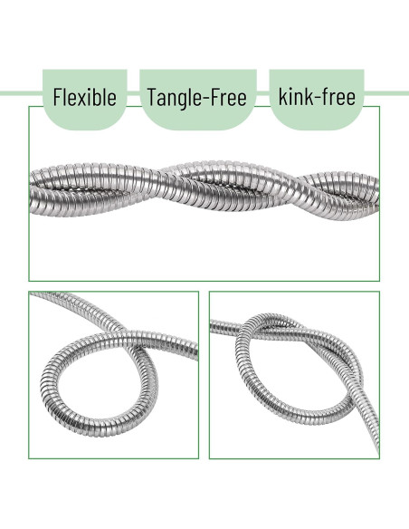 Manguera de Jardín Corta UNCO 91 cm Acero Inoxidable Flexible