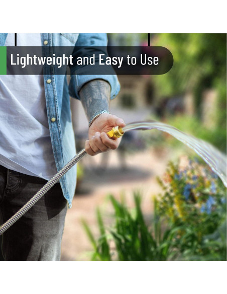 Manguera de Jardín Corta UNCO 91 cm Acero Inoxidable Flexible