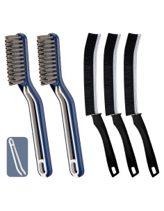 5 Cepillos de Limpieza de Ranuras YOWJOG - Cerdas Duras