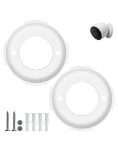 Placa de Montaje en Pared 2 Paquetes ARSUNOVO para Nest Cam