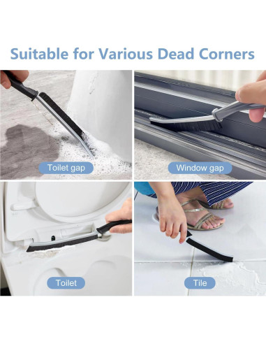 5 Cepillos de Limpieza de Ranuras YOWJOG - Cerdas Duras