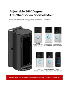 Soporte ajustable 360 para timbre Ring/Blink KMOUANTS 2
