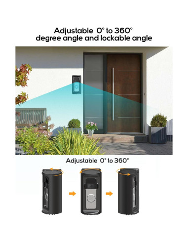 Soporte ajustable 360 para timbre Ring/Blink KMOUANTS