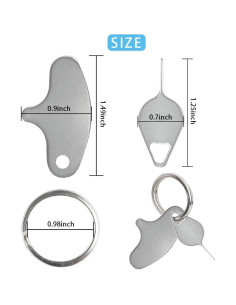 5 Llaves de Seguridad para Timbre VVHOOY - Acero Inoxidable 2