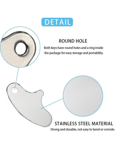 5 Llaves de Seguridad para Timbre VVHOOY - Acero Inoxidable