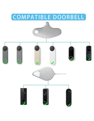 5 Llaves de Seguridad para Timbre VVHOOY - Acero Inoxidable