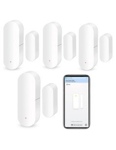 Sensor de Puerta y Ventana WiFi Gaoducash 4-Pack con Alertas