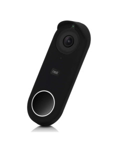 Funda de Silicona KW-Mobile para Timbre Nest Hello Negra