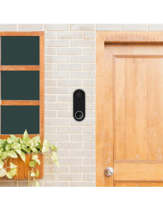 Funda de Silicona KW-Mobile para Timbre Nest Hello Negra 2