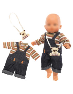 Vestido de Muñeca Miunana con Mochila de Oso 35-45 cm