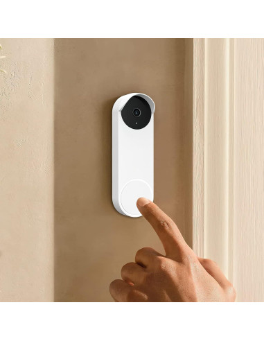 Funda de silicona para timbre Google Nest Hello 2 gen blanca