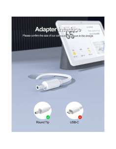 Cargador 30W Pwept para Google Nest Audio Adaptador 2