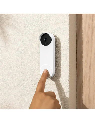 Funda de silicona para timbre Google Nest Hello 2 gen blanca