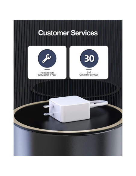 Cargador 30W Pwept para Google Nest Audio Adaptador