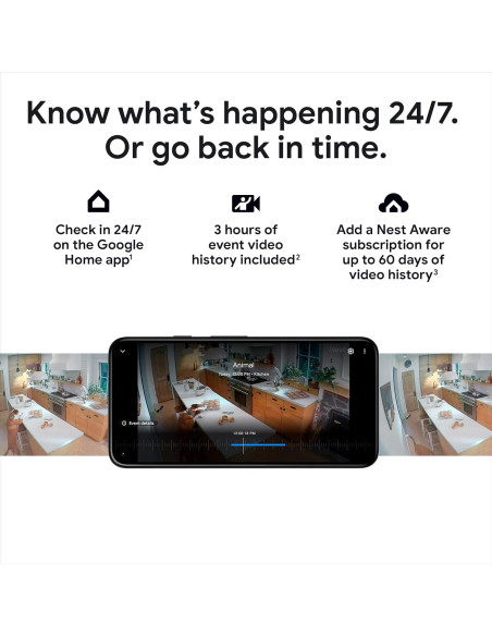 Cámara Nest Google 2 Gen Batería Exterior/Interior 720p