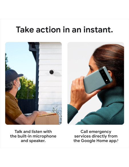 Cámara Nest Google 2 Gen Batería Exterior/Interior 720p