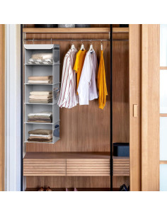 Organizador de Closet Colgante Simple Houseware 5 Estantes Gris 2